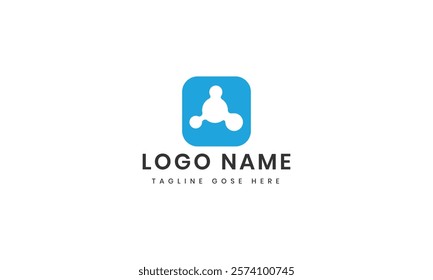 a letter logo template with abstract
