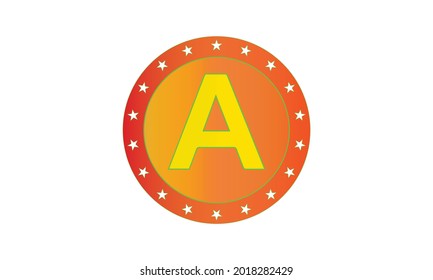 letra A plantilla de logotipo. Icono de resumen.