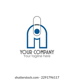 A Letter logo template for company