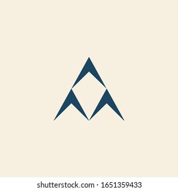 A letter logo template corporate identity vector