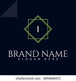 Letter I Logo Template Design
