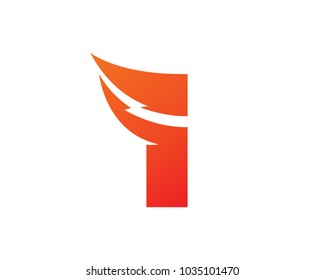 Letter I Logo Template Design Vector, Emblem, Design Concept, Creative Symbol, Icon