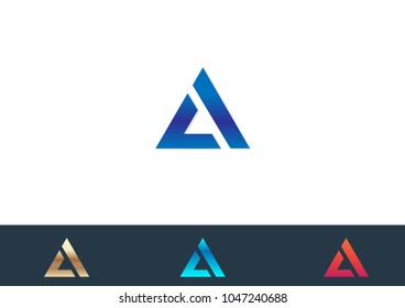 A Letter Logo Template Design Vector illustration