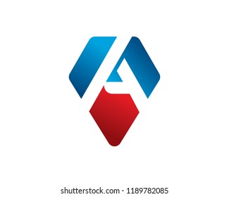 Letter A Logo Template Design, Vector, Emblem, Concept Design, Creative Symbol, Icon