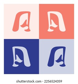 letra un diseño de plantilla de logotipo, icono vector