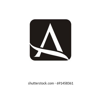A letter logo template design vector