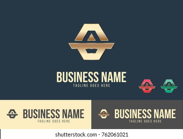 A Letter Logo Template Design Vector