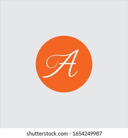 letter A logo template design.A letter logo monogram design.A