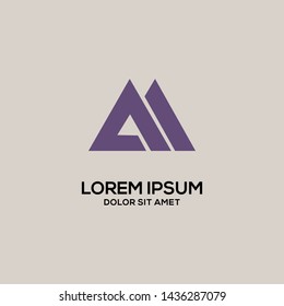 Letter a logo template eps 10