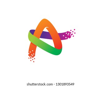 Letter A Logo Template, Icon, Symbol - Vector