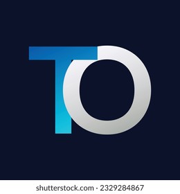 TO Letter Logo Template Illustration Design.