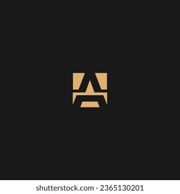 Diseño de la ilustración de la plantilla de logotipo Carta A,
