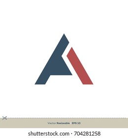 A Letter Logo Template Illustration Design. Vector EPS 10.