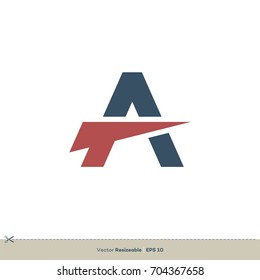 A Letter Logo Template Illustration Design. Vector EPS 10.