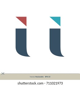 i Letter Logo Template Illustration Design. Vector EPS 10.