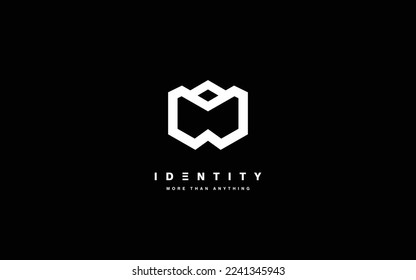 Letter logo template with modern style.