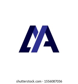 A letter logo template. A logo trendy design on white background.