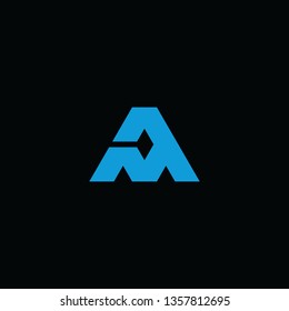 AM Letter Logo Template Vector