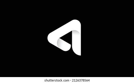 letter a logo template vector