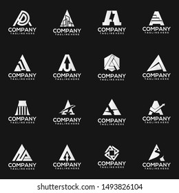 Letter A Logo Template Vector. Abstract Alphabet Logo Concept
