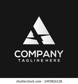 Letter A Logo Template Vector. Abstract Alphabet Logo Concept