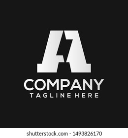 Letter A Logo Template Vector. Abstract Alphabet Logo Concept