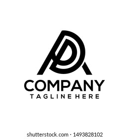 Letter A Logo Template Vector. Abstract Alphabet Logo Concept