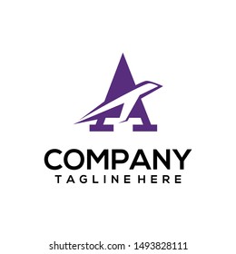Letter A Logo Template Vector. Abstract Alphabet Logo Concept