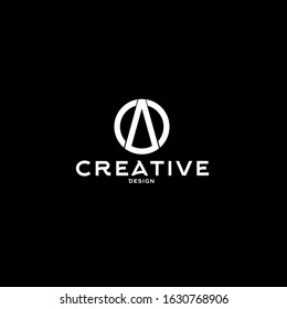letter a logo template, vector design, logotype busines finance