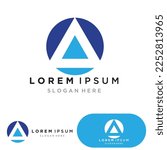 A Letter Logo Template vector icon illustration design