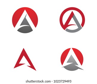 A Letter Logo Template vector icon illustration design