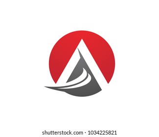 A Letter Logo Template vector icon illustration design