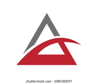 A letter logo template vector icon
