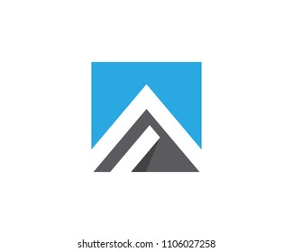 A Letter Logo Template vector icon illustration design