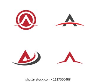 A Letter Logo Template vector icon illustration design