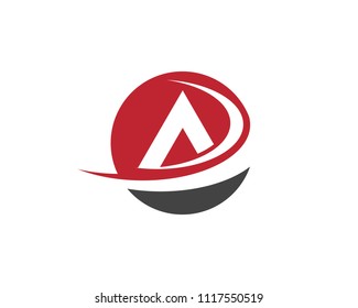A Letter Logo Template vector icon illustration design