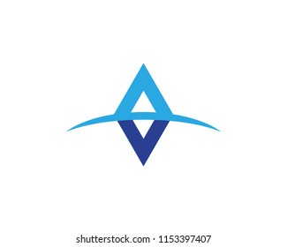 A Letter Logo Template vector icon illustration design