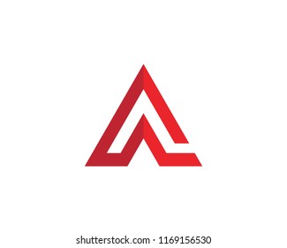 A Letter Logo Template vector icon illustration design