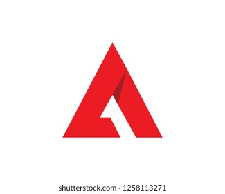 A Letter Logo Template vector icon illustration design