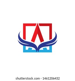 A Letter Logo Template vector icon illustration design
