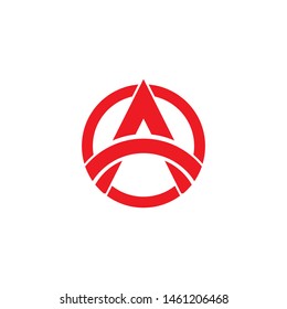 A Letter Logo Template vector icon illustration design