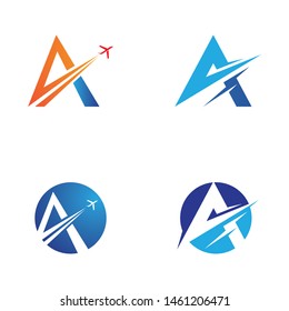 A Letter Logo Template vector icon illustration design