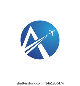 A Letter Logo Template vector icon illustration design