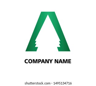 A Letter Logo Template vector icon illustration design.