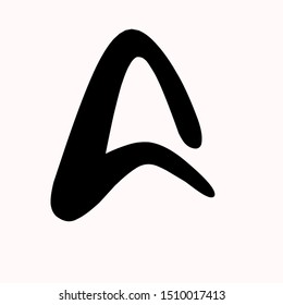 Letter A logo. A Letter Logo Template vector icon illustration design.