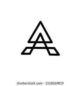 Letter A logo Template vector icon illustration design