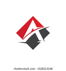 A Letter Logo Template vector icon illustration design