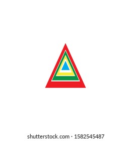 A Letter Logo Template vector icon illustration design