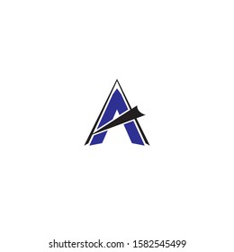 A Letter Logo Template vector icon illustration design