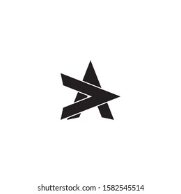 A Letter Logo Template vector icon illustration design